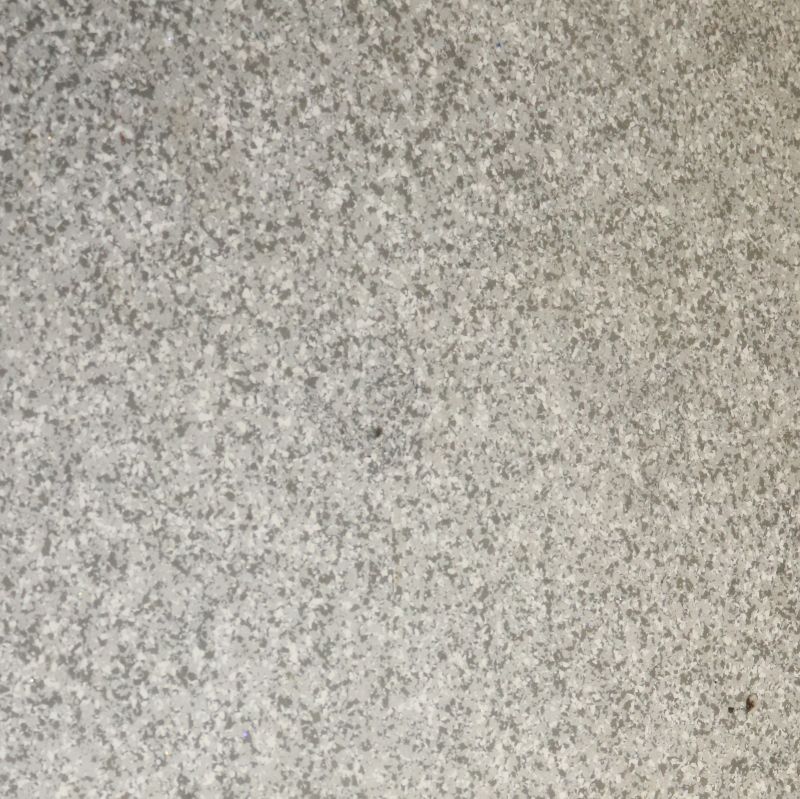 Decorative epoxy with color flakes